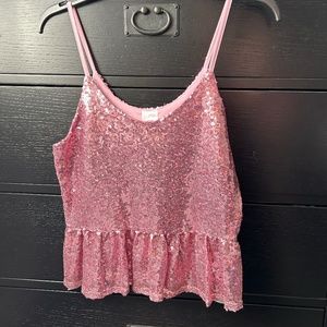 Pink Sparkly Top